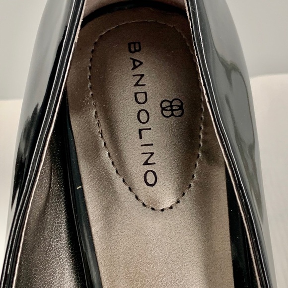 NWT Bandolino Rainaa Women’s Black Patent Leather Pumps Heels Shoes - Picture 5 of 11